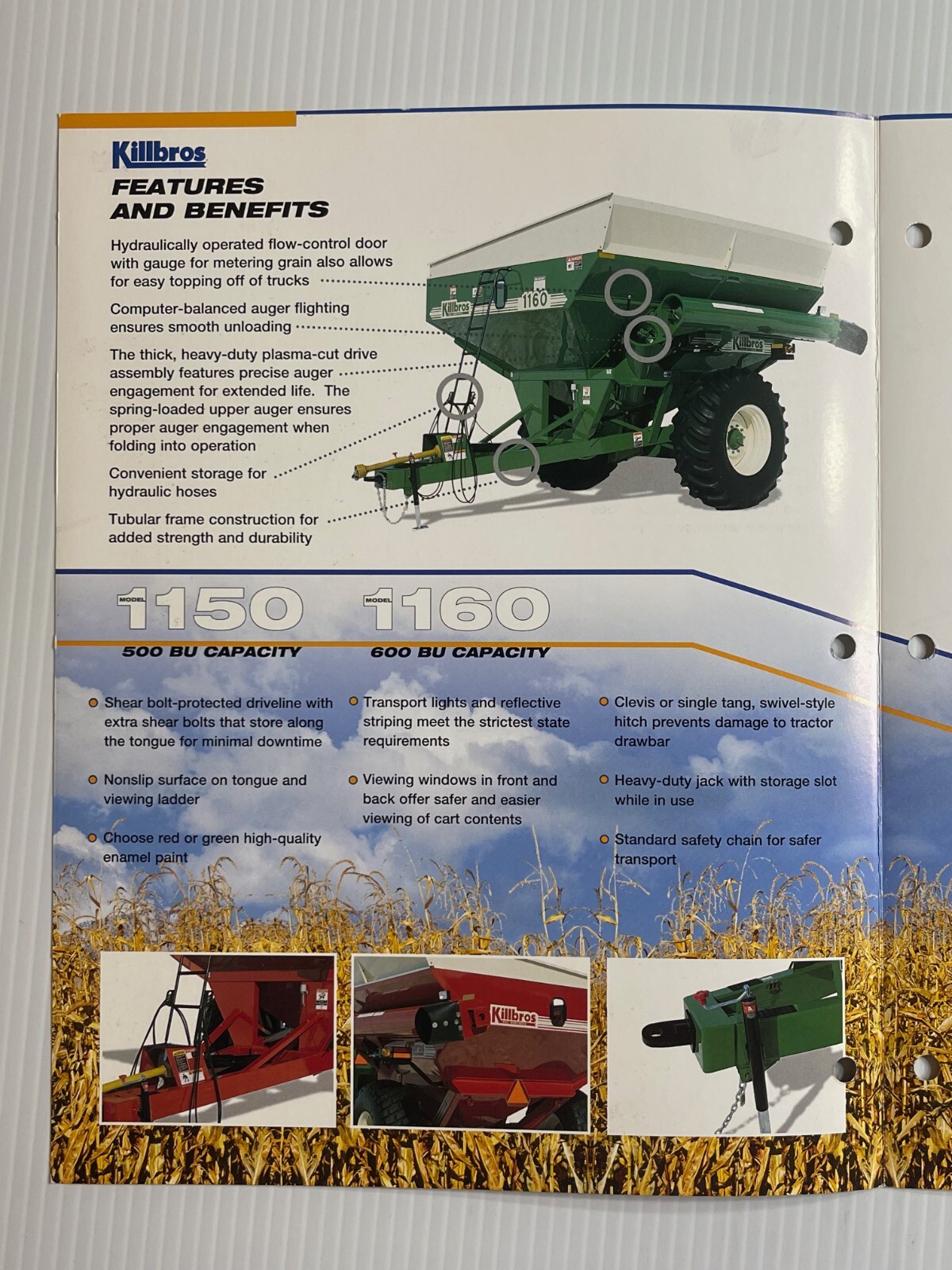 Killbros Grain Carts Sales Brochure *2010s* (Showroom Book) 1150 / 1185