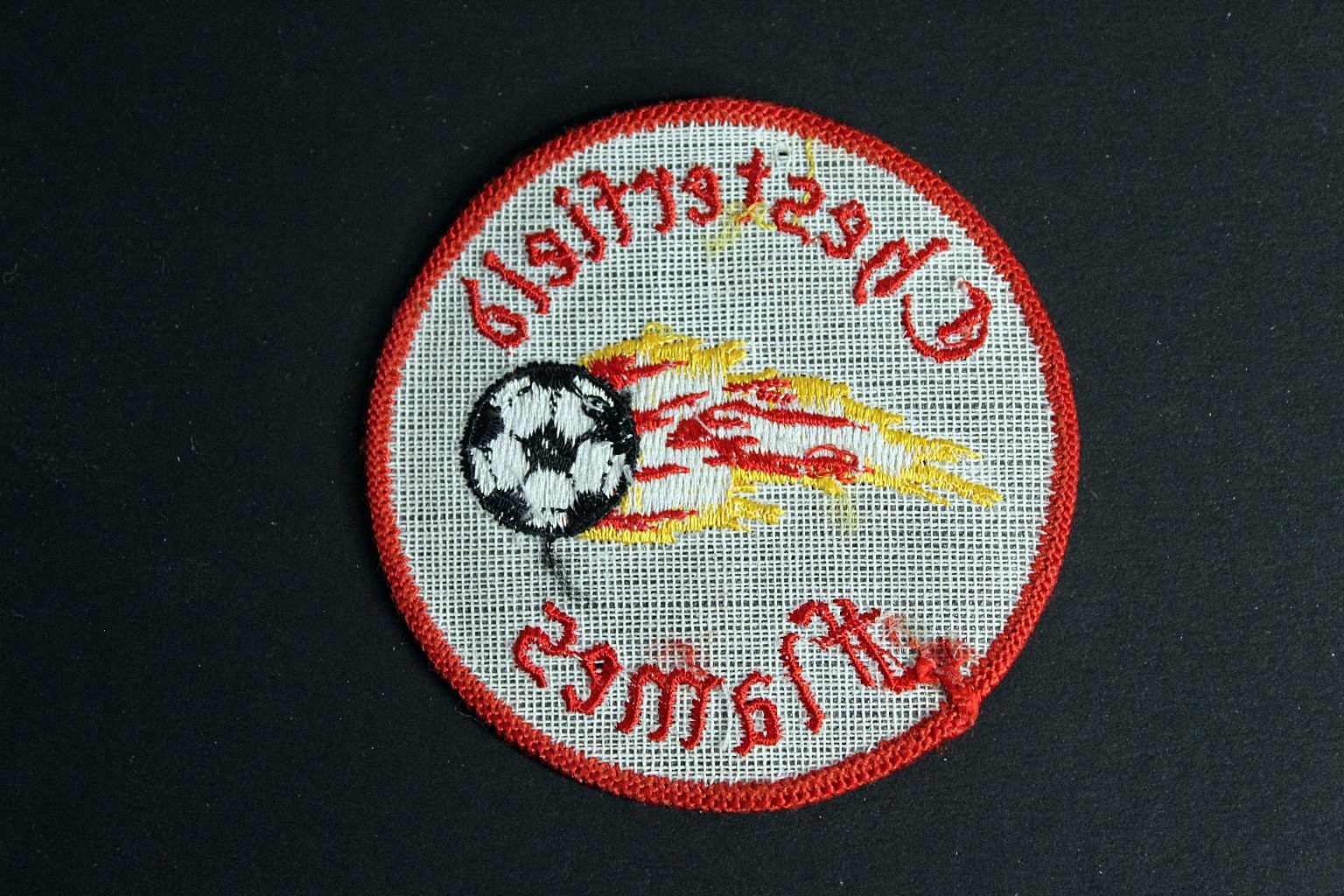 Chesterfield Flames Embroidered Patch 3 Inch Soccer Flame Logo