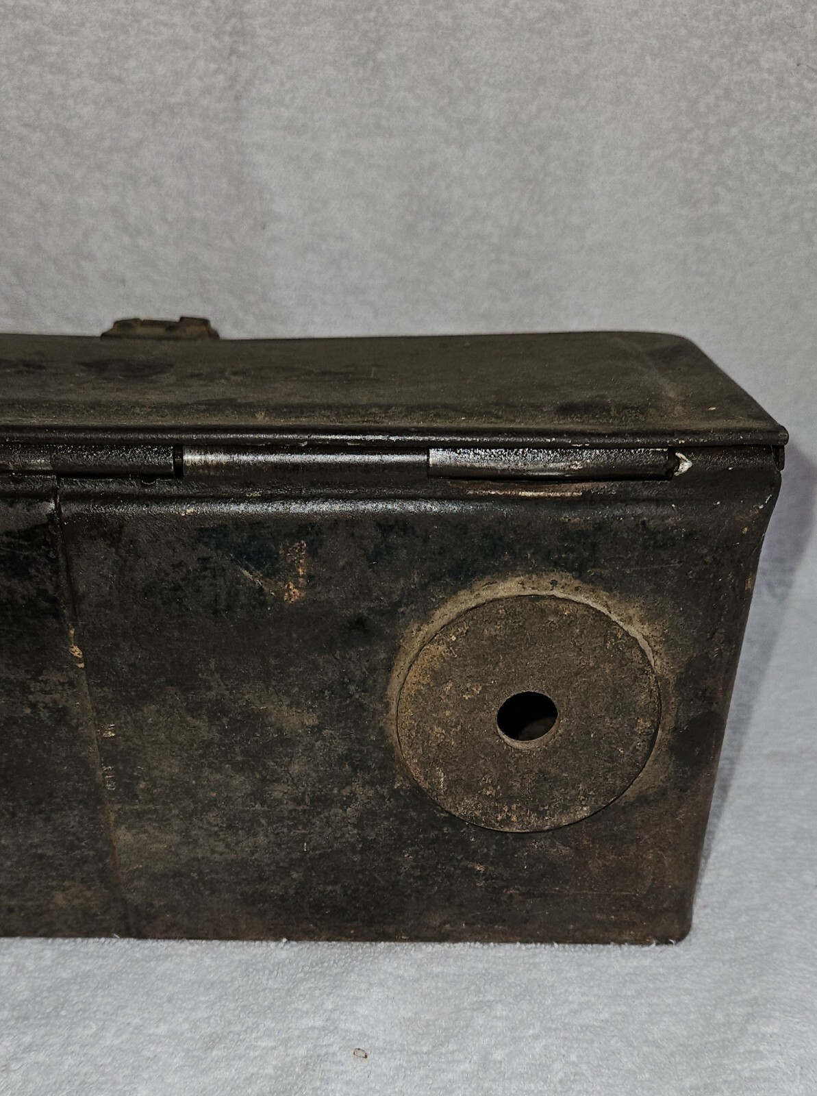 Vintage Fordson Tractor Tool Utility Box Embossed Lid Locking Clasp Early 1900’s