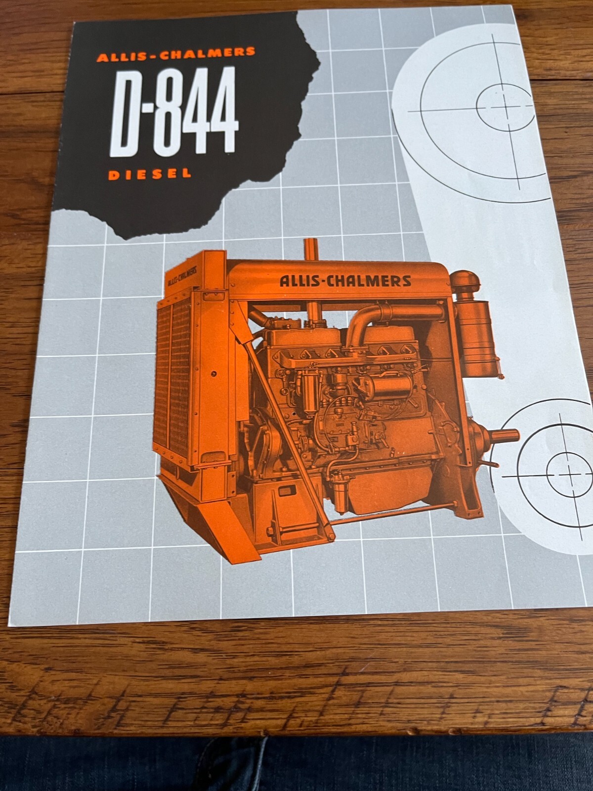 Allis Chalmers D-844 Motor For 1955 Brochure DCPA18