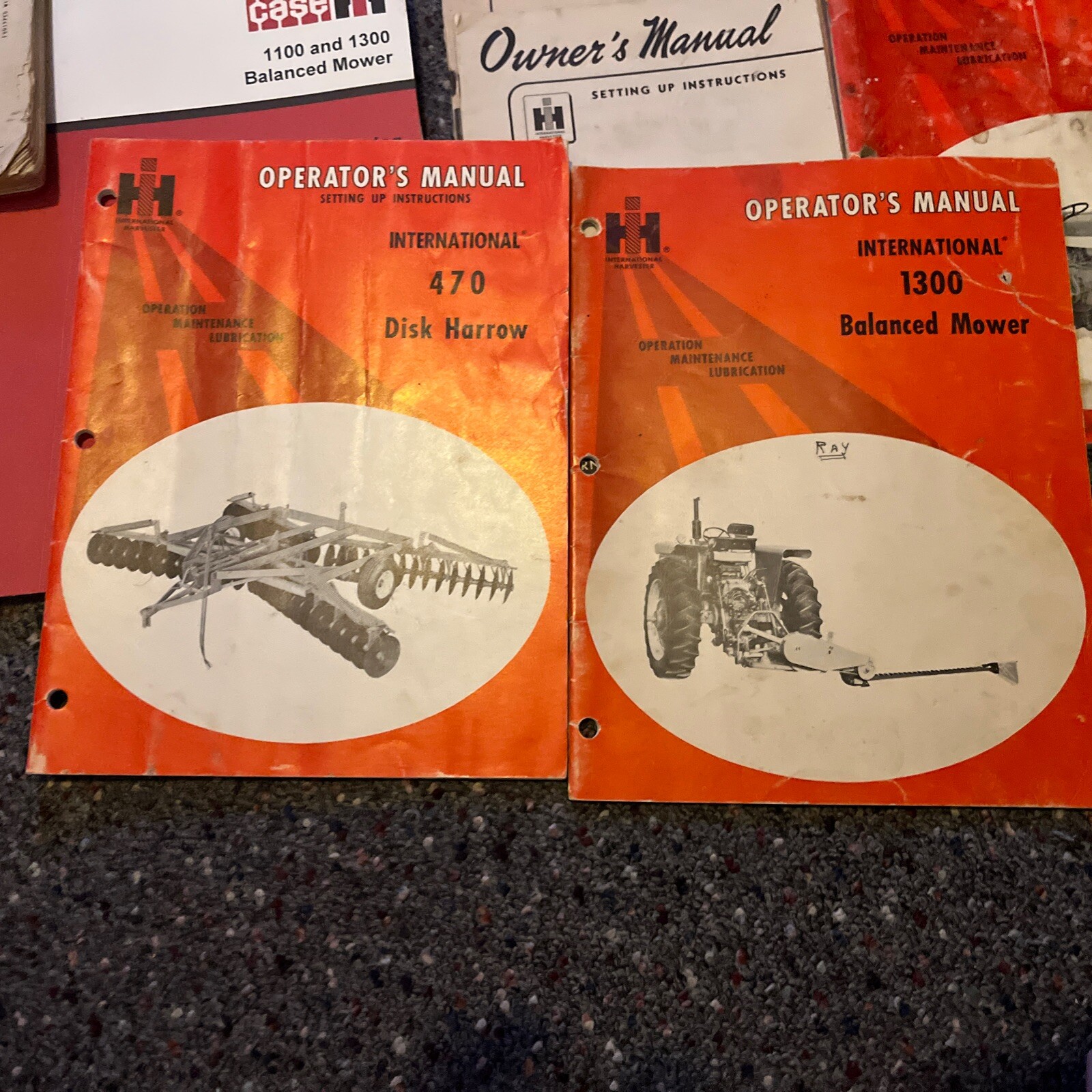 Lot Of 12 Vintage IH Farm Equipment Manuals FARMALL