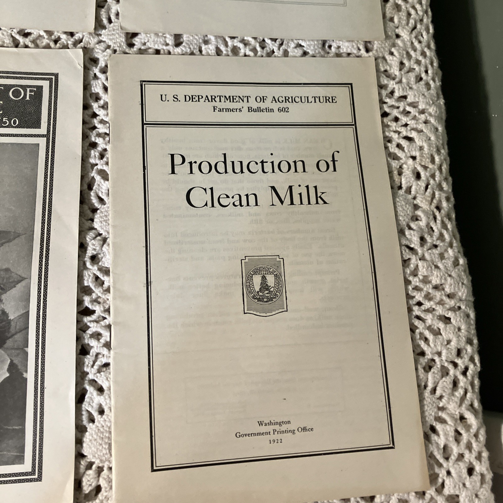 Department of Agriculture Antique 1919 & 20’s Bulletin’s Pamphlet’s Lot 6-B