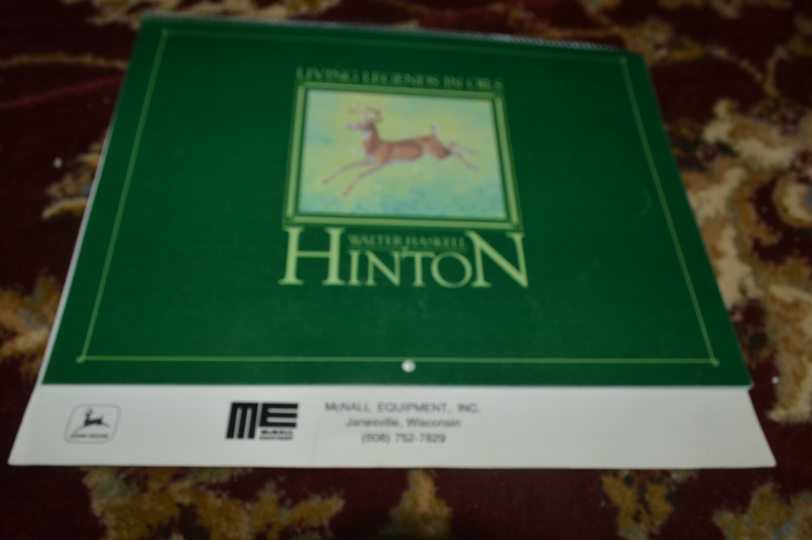 John Deere 1984 Calendar McNall Equipment Brochure FCCA
