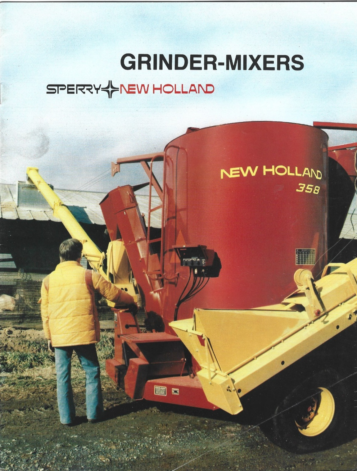 Sperry New Holland 353 355 358 359 Grinder-Mixers Showroom Sales Brochure