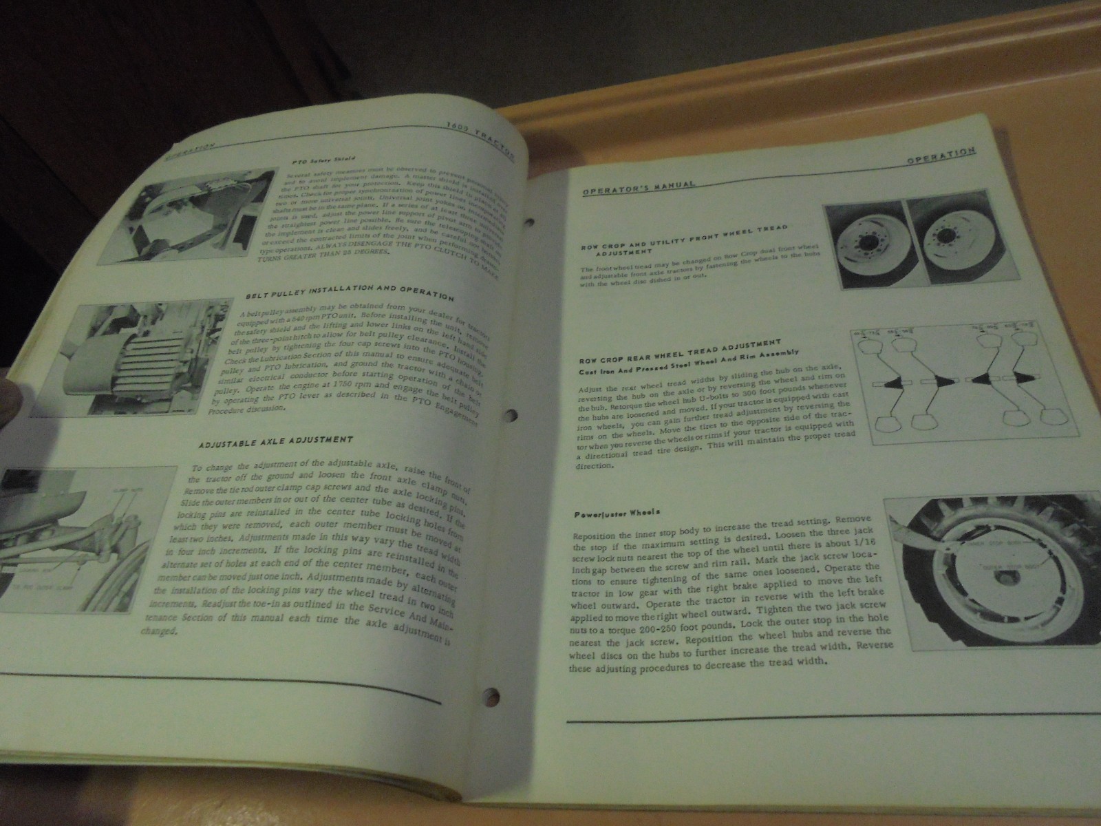 Vintage Oliver 1600 Tractor Operator’s Manual 1963