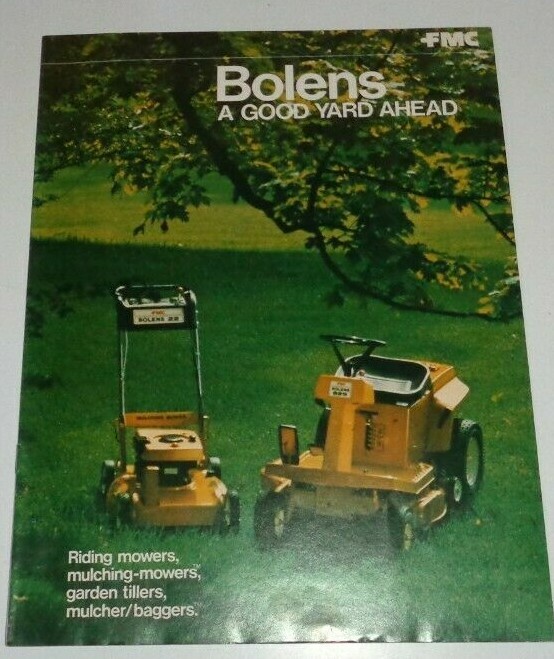 *Bolens Riding Mower Tiller Mulch Bagger Sales Brochure 828 829 2135 2150