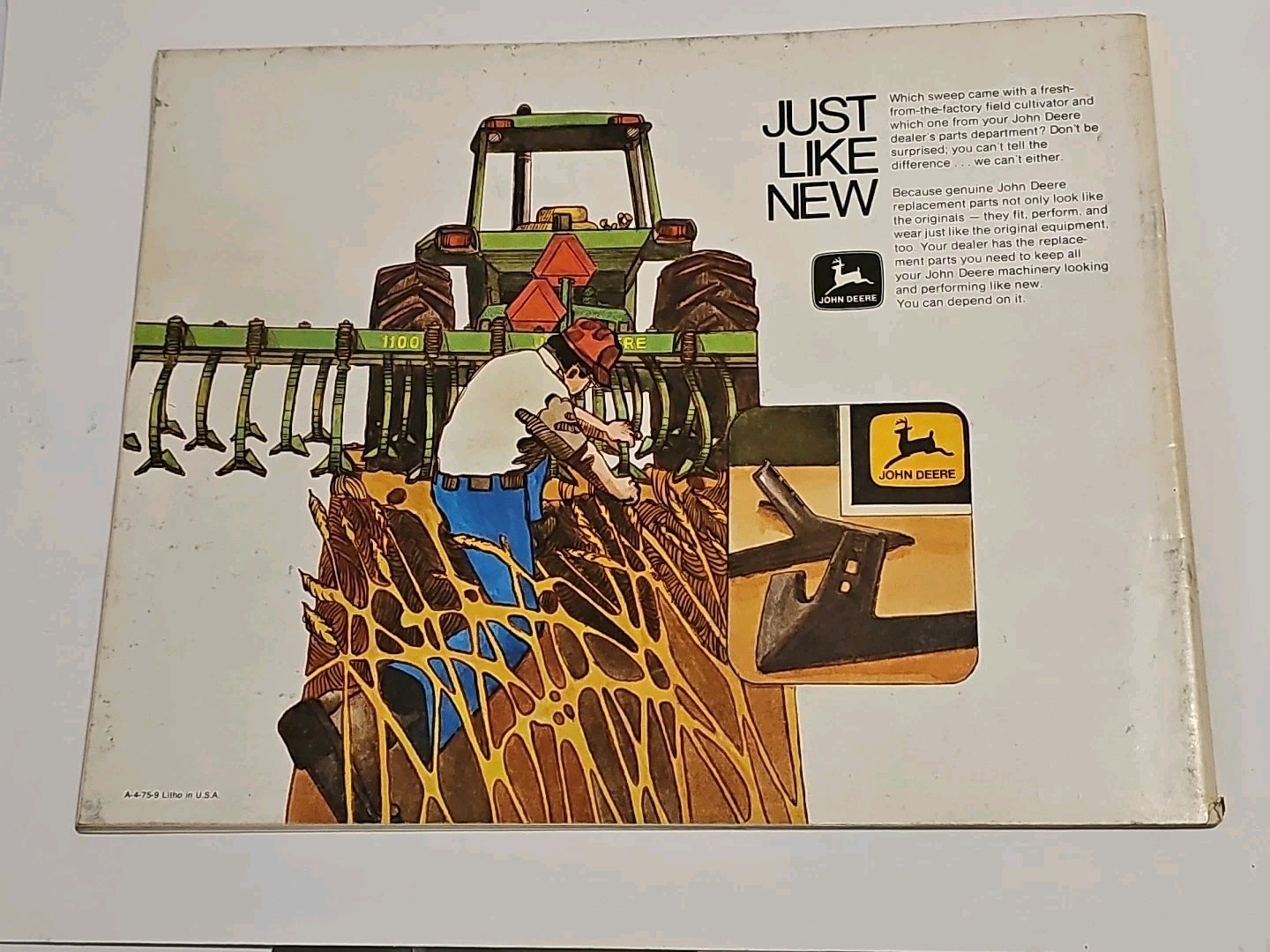 John Deere Moldboard Plows For 1975 Sales Brochure Complete