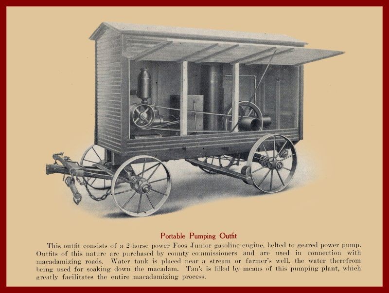 1908 Foos Gas Engines Portable Pumping Outfit Springfield NEW METAL SIGN: 12×16″