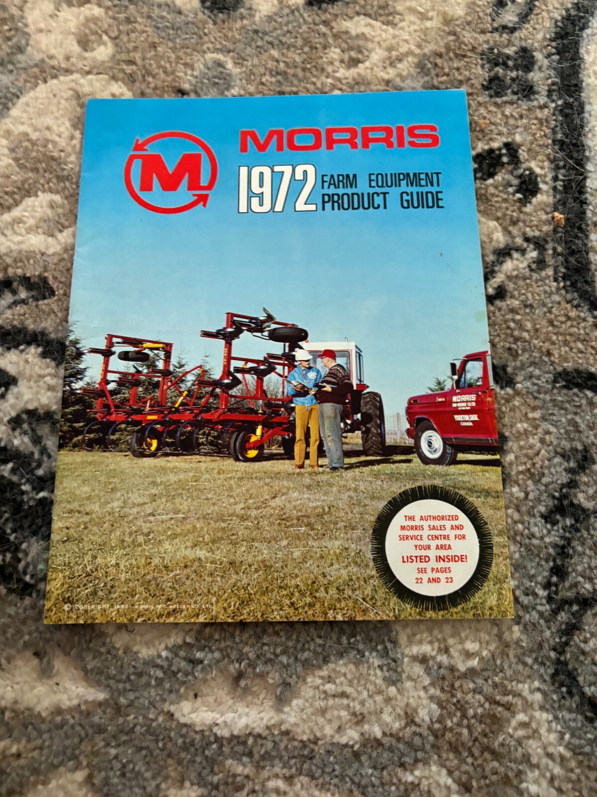 Morris Farm Equipment Product Guide For 1972 Brochure FCCA24