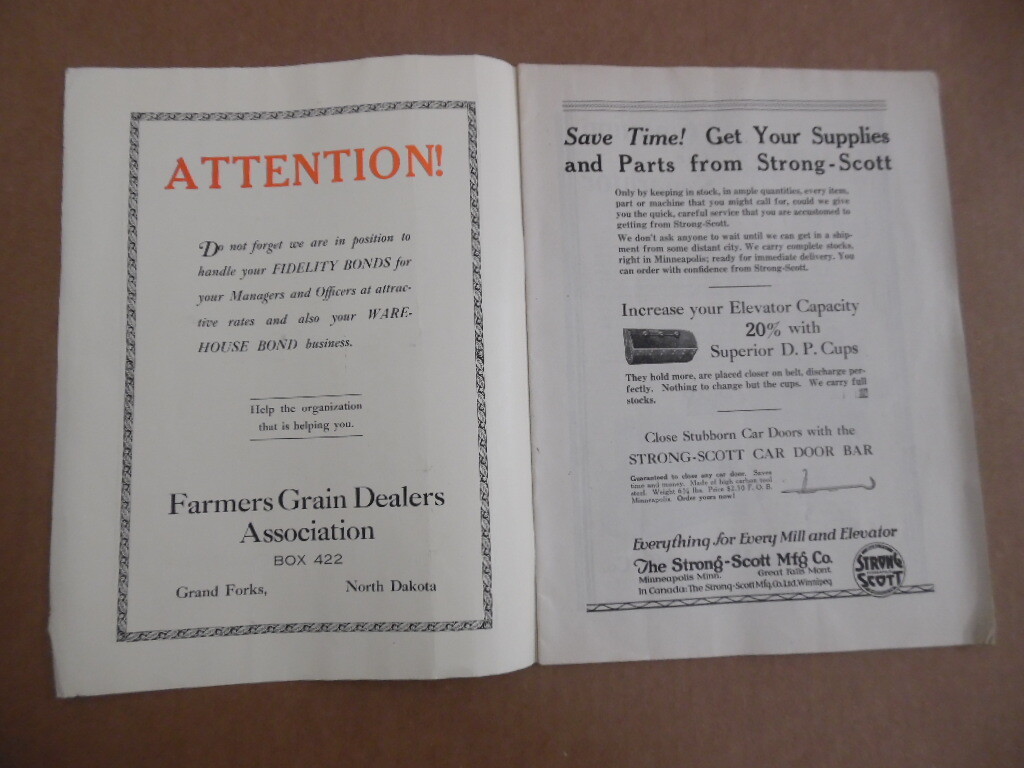 1929 Grainmen’s Mirror Official Organ of Grain Dealer Association North Dakota