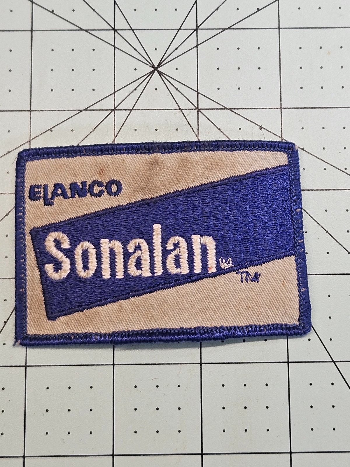 Vintage Elanco Sonalan Herbicide Agriculture Advertising Sew-On Patch