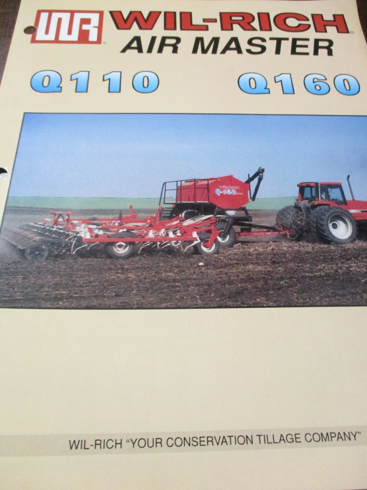 Wil-Rich Air Seeder, Air Master Sales/Specifications Brochures, 2 items
