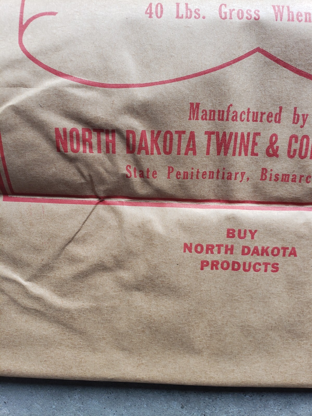 NoDak Knotless Baler Twine Bag Twine Manufactured at State Penitentiary