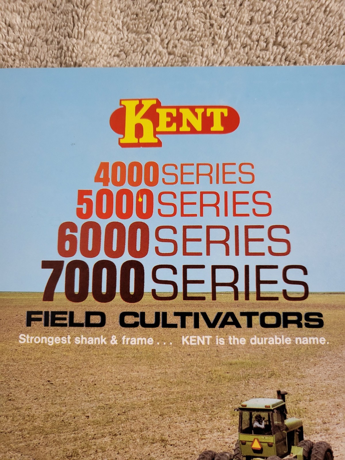 1970s Kent 4000 5000 6000 7000 Series Field Cultivators BROCHURE John Deere IH