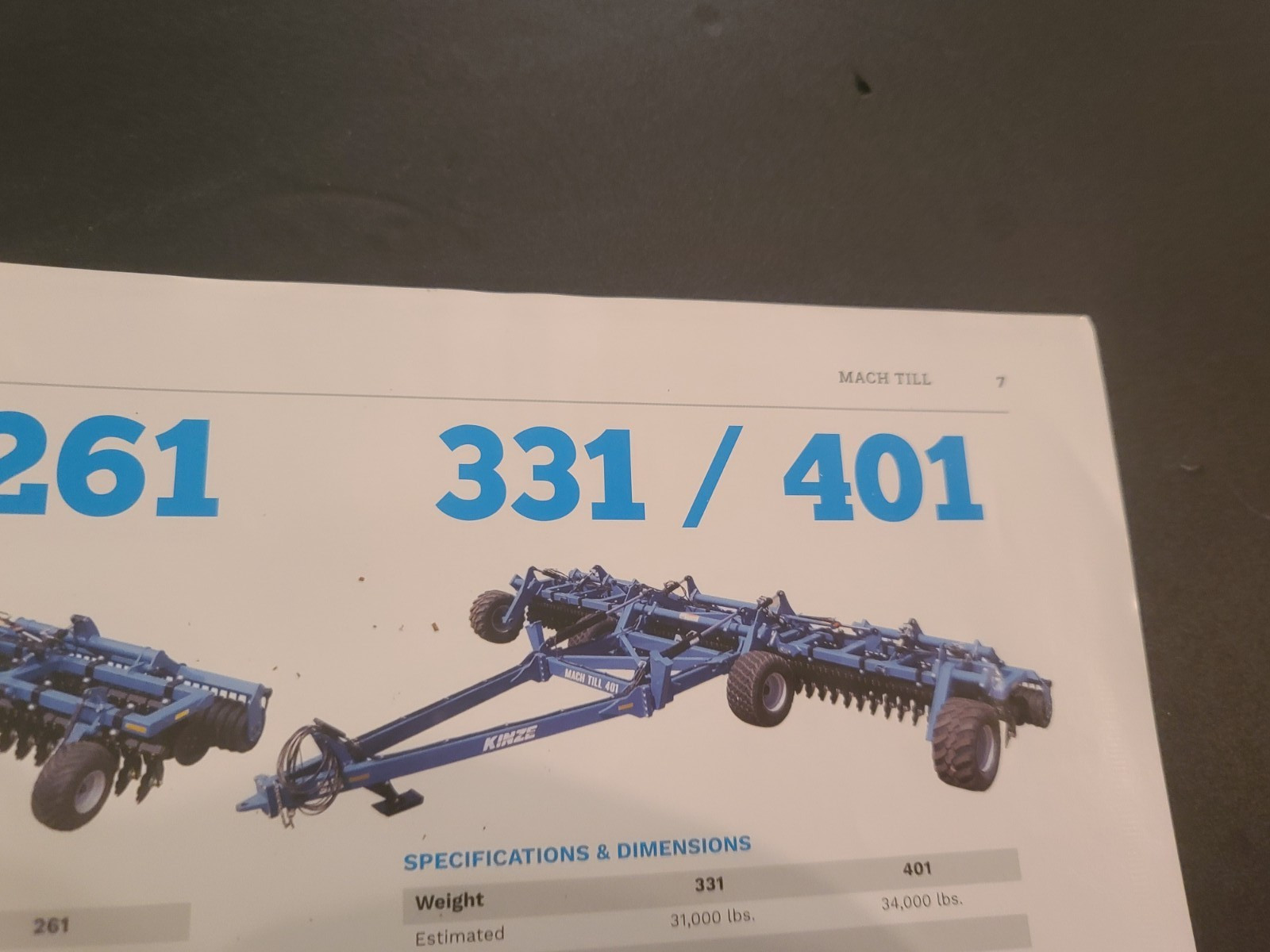 Kinze Tillage Mach Till Vintage Farming Dealer Brochure