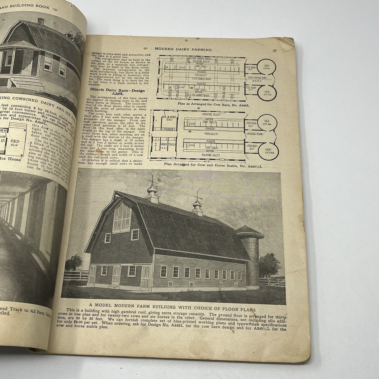 1920’s Blueprint Plans Catalog Barns Homes Farm Dairy Cattle Horse Hogs Orchard