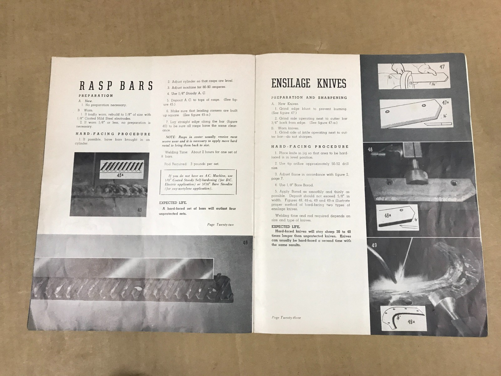 Vintage Stoody Handbook For Hard-Facing Farm Equipment