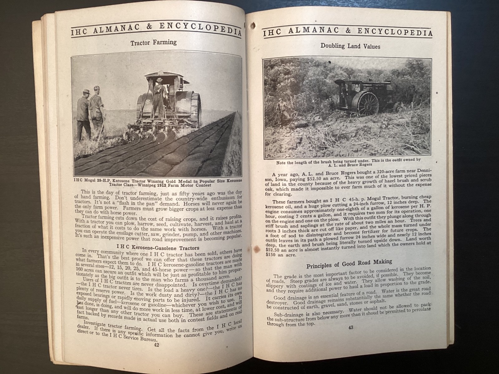 1913 INTERNATIONAL HARVESTER Lines Farmer’s ALMANAC and Encyclopedia