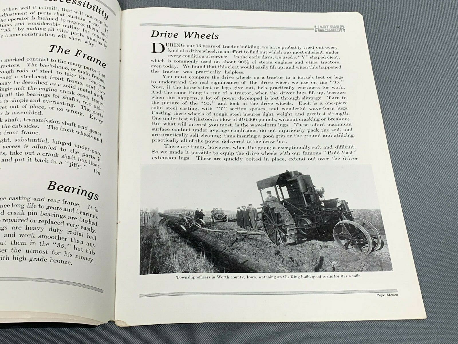 Vintage 1910’s HART PARR OILKING 35 Prairie Tractor Sales Brochure Catalog RARE