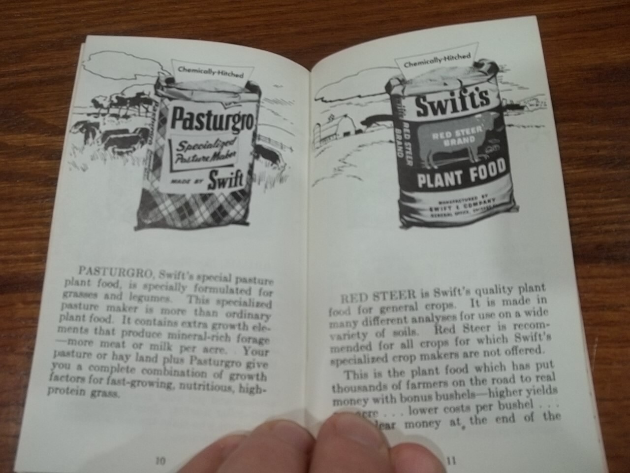 1955 Swift’s Red Steer Memo Book & Growth Meter Agriculture Farm Animals