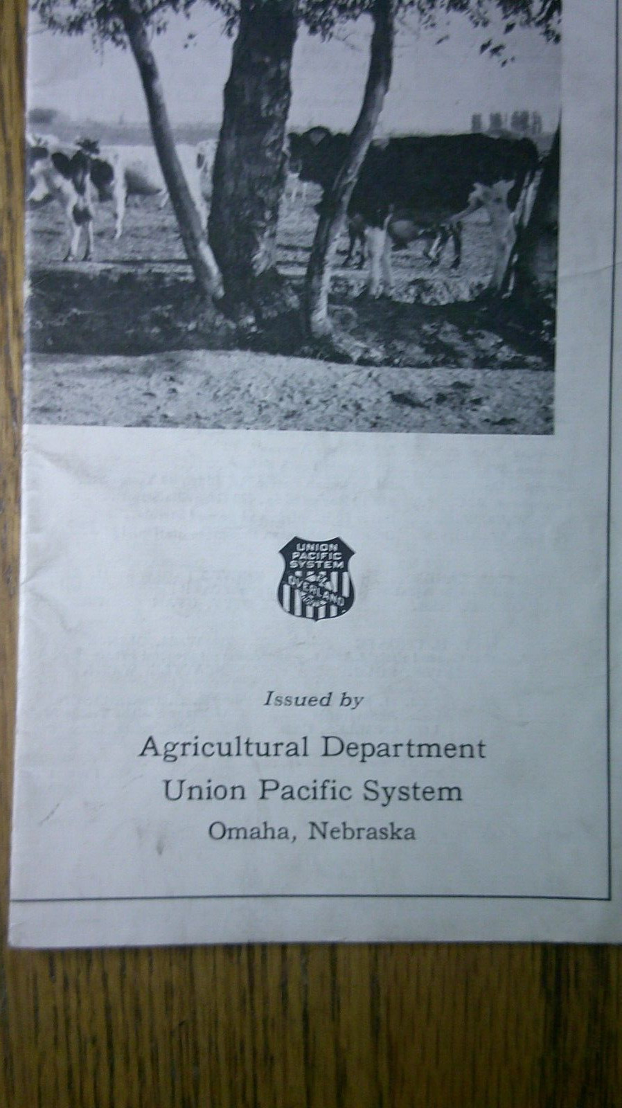 vintage pamphlet for Dairy farming in Idaho for the year 1922 Union Pacific 7C