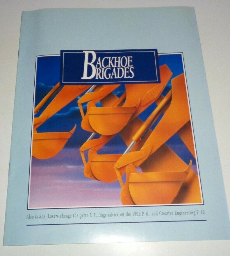 John Deere “Backhoe Brigades” Sales Brochure 5/94 310C/D 190E Excavator 482C JD