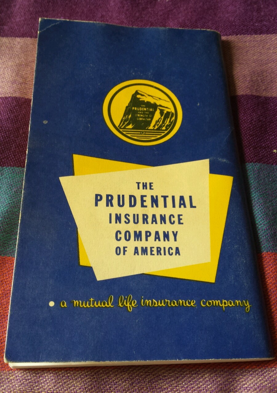 VTG EARLY 1960’S PRUDENTIAL INSURANCE CO HANDBOOK FOR FARMERS & RANCHERS