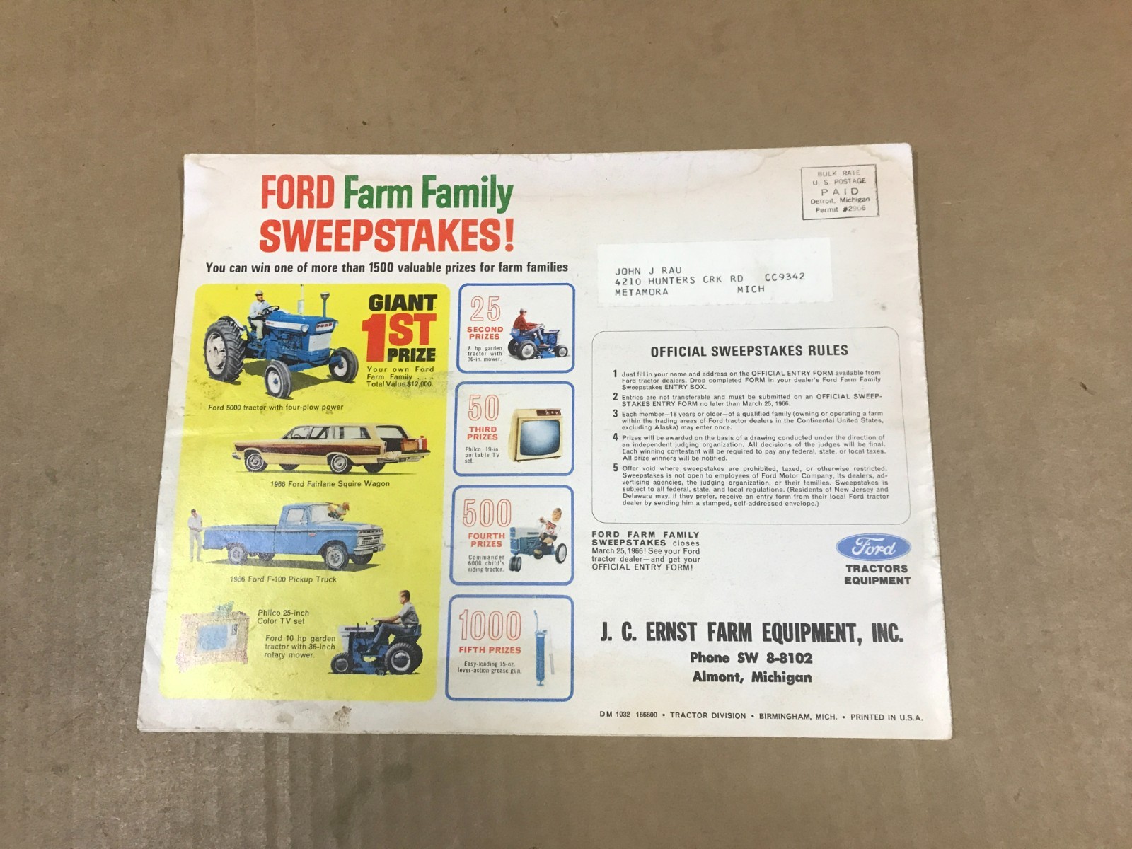 Vintage New-Size Fords – Ford Tractor Salesman Brochure