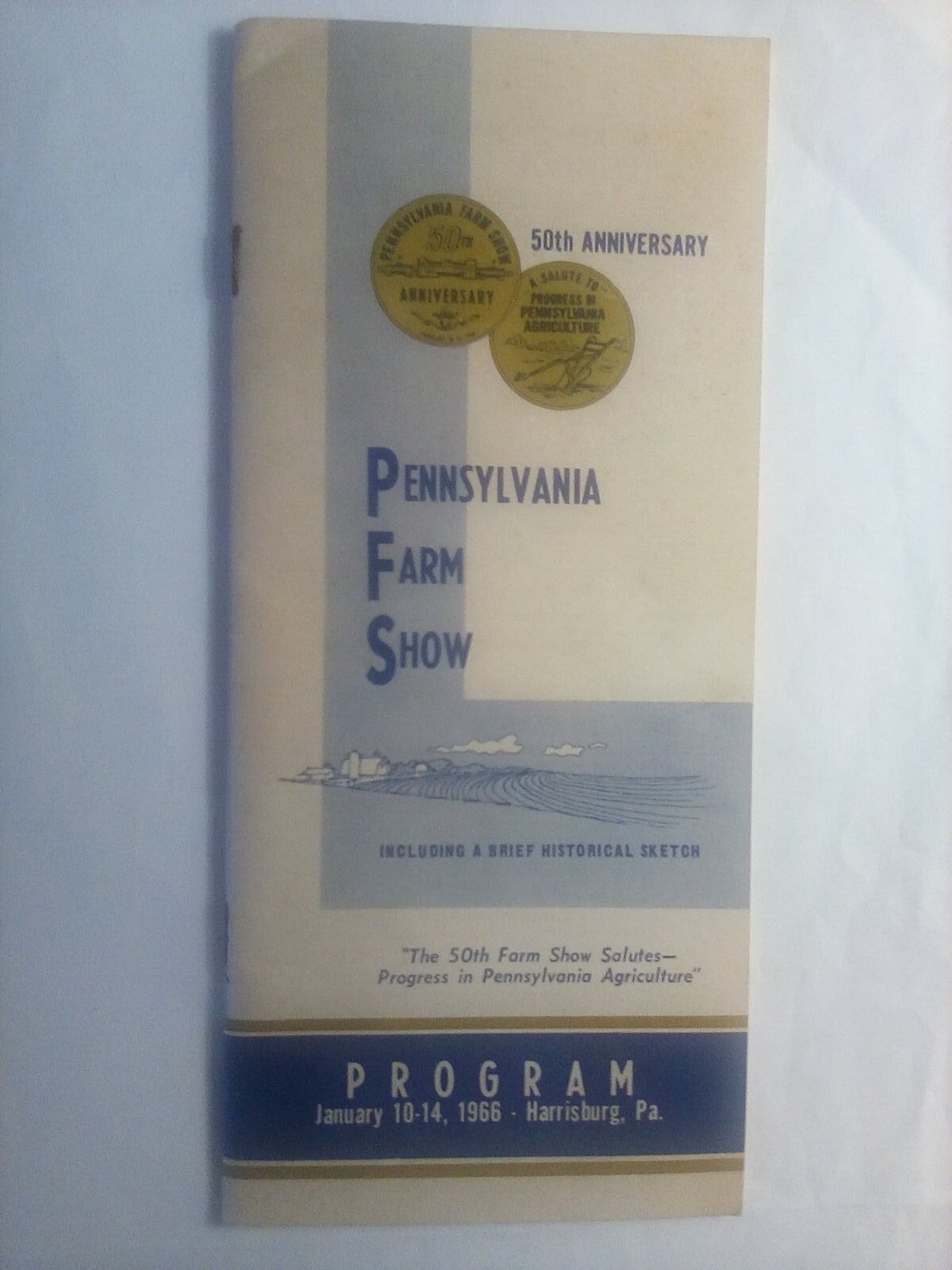 Vintage 1966 Pennsylvania Farm Show Official Program Harrisburg PA Vtg
