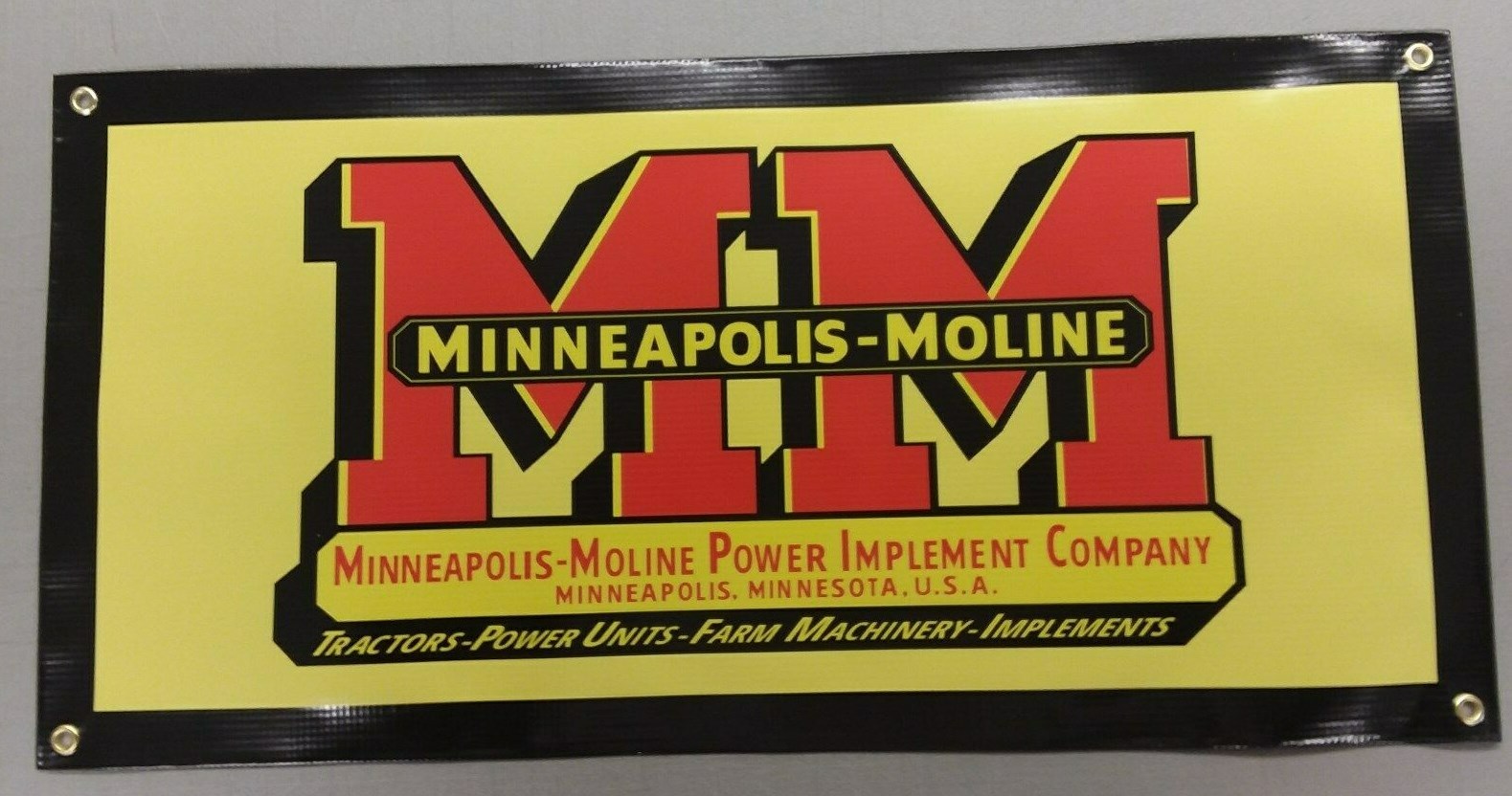 MINNEAPOLIS-MOLINE BANNER- 24″ X 12″