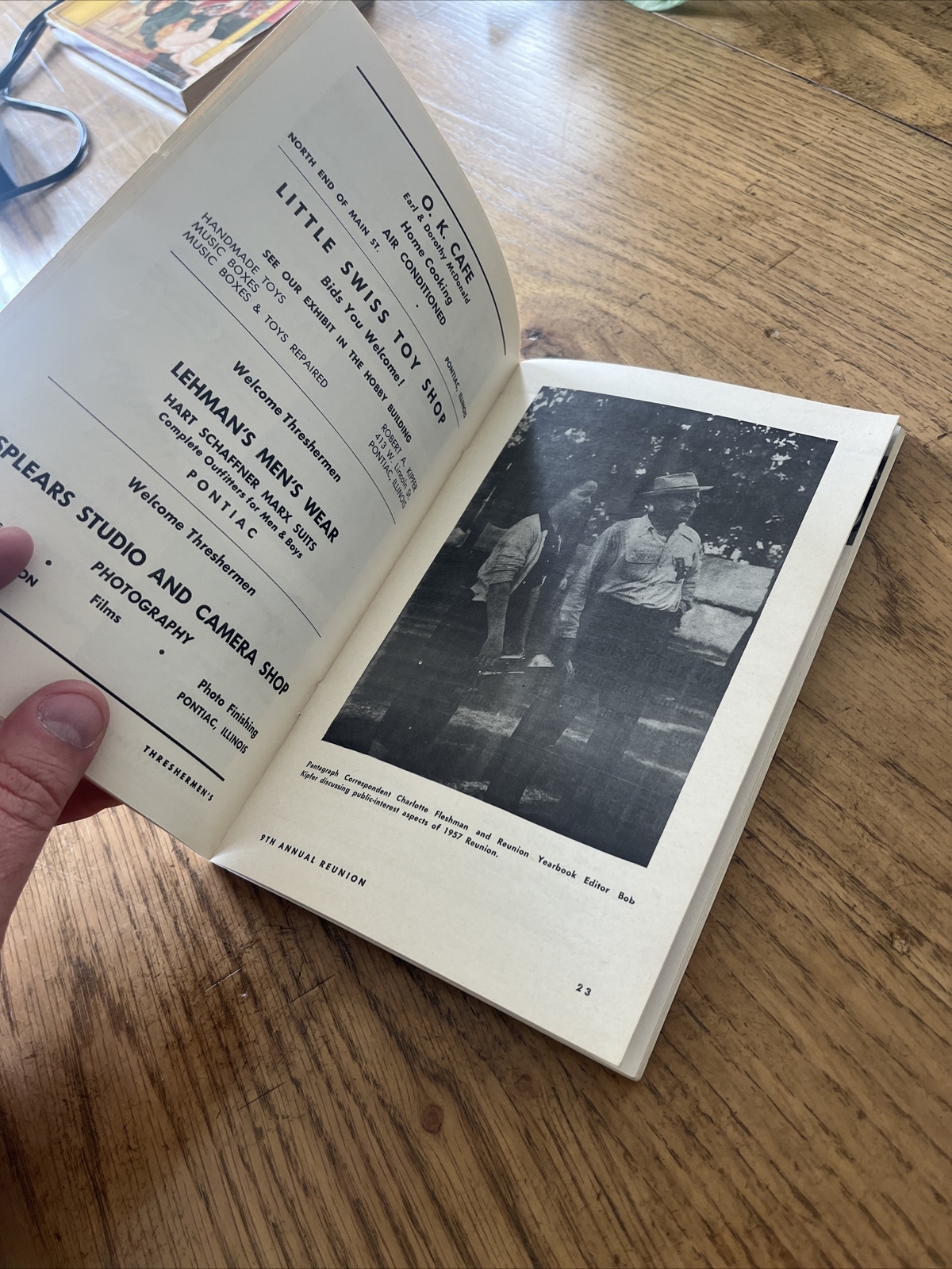 1957 Threshermen’s Reunion Brochure Program Old Pontiac IL Advertising