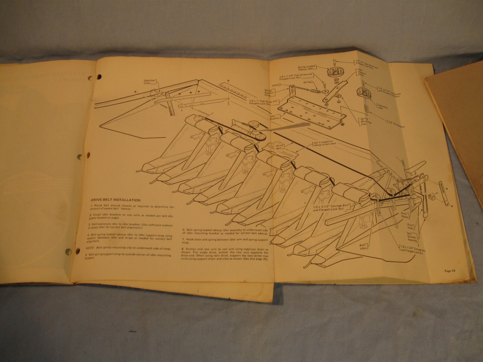 Vintage Operator’s & Owner’s Manuals for the Hesston Row Harvester