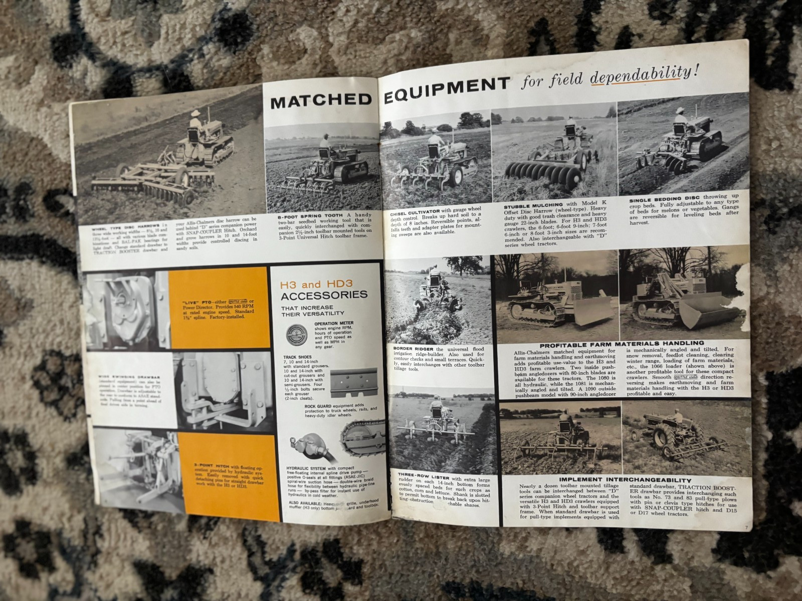 Allis Chalmers H3 HD3 Crawler Tractor For 1960 Brochure DCPA26