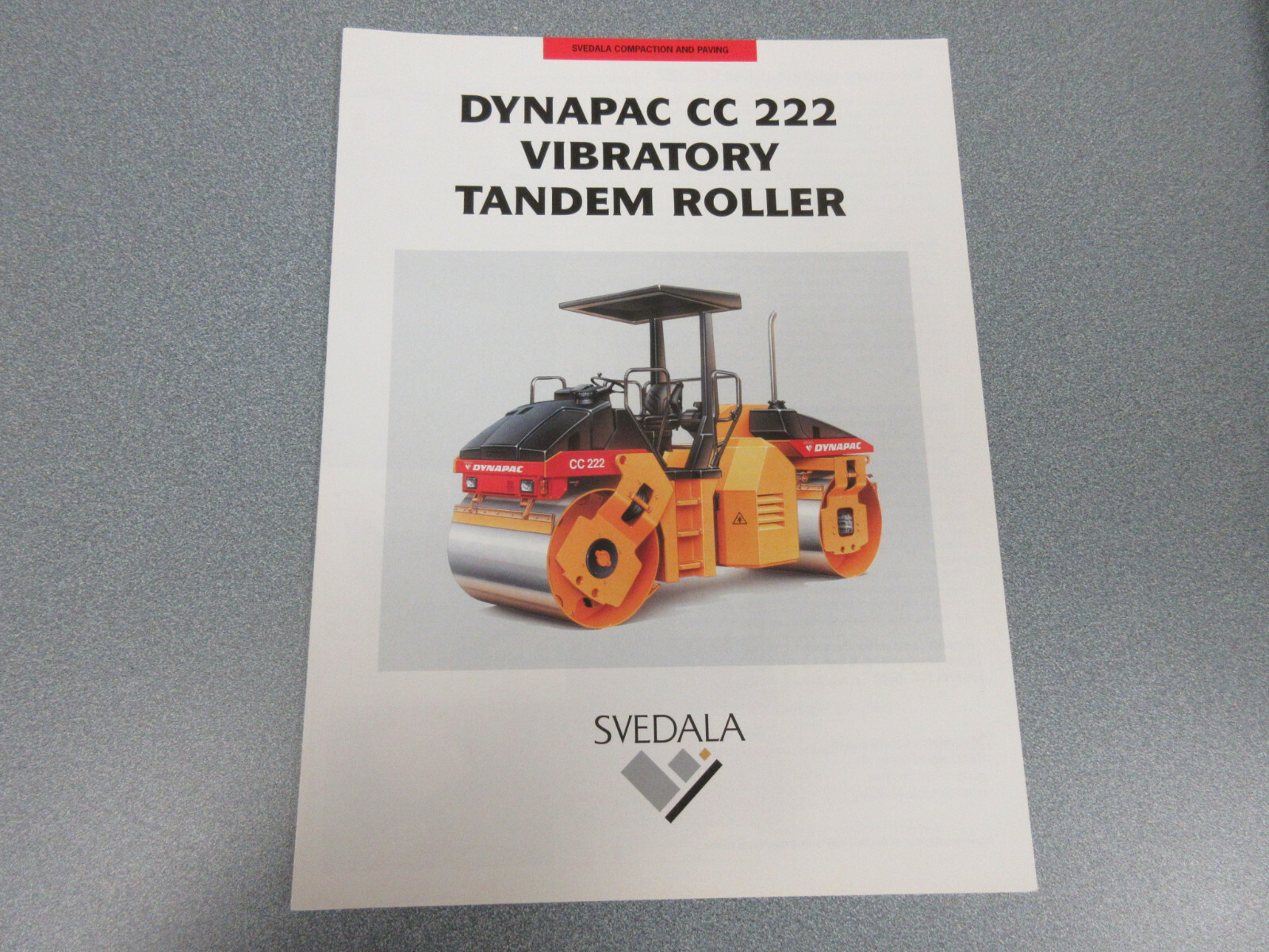 Dynapac CC 222 Roller Compactor Brochure 4 Page