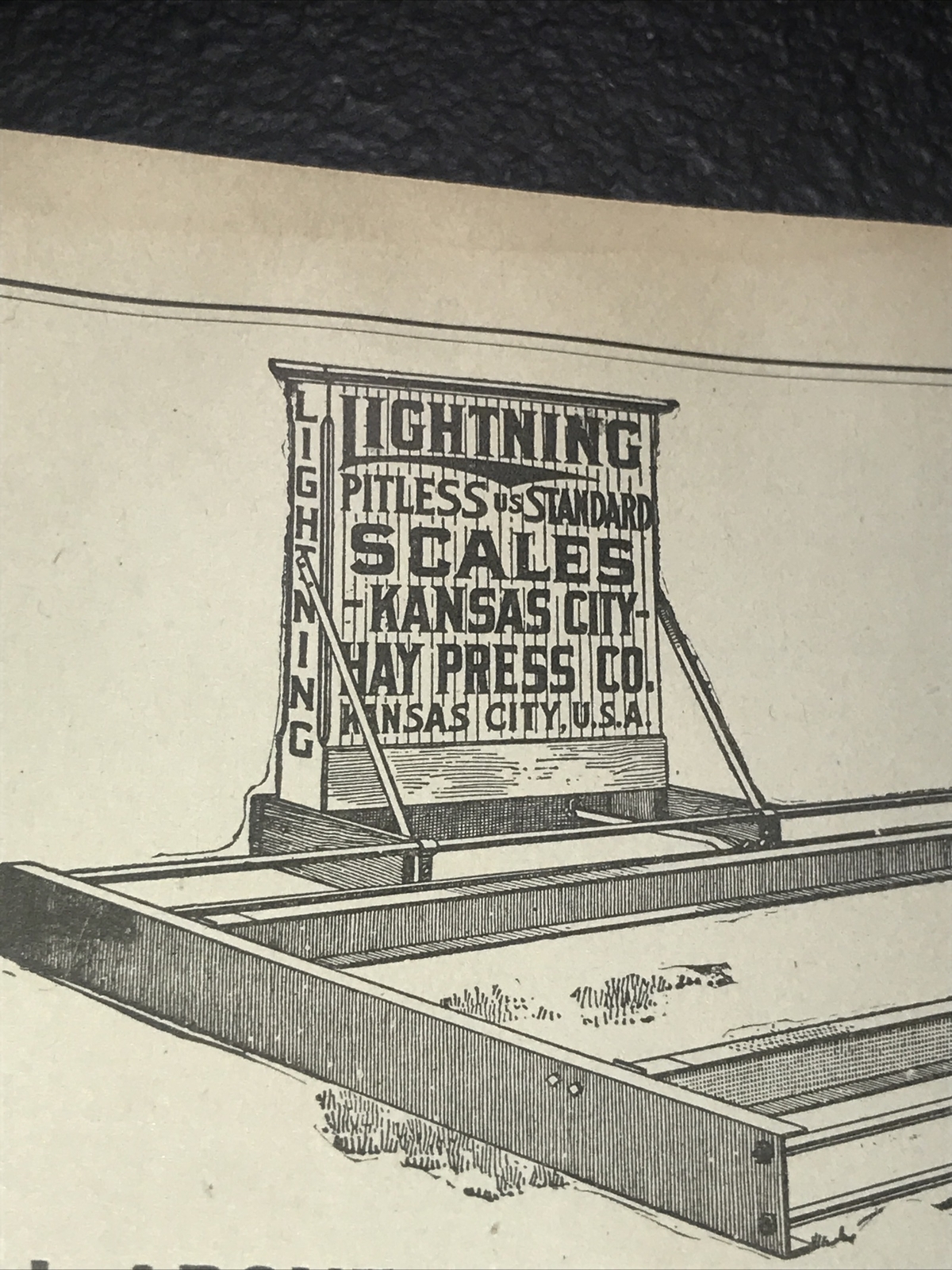 1908 Kansas City Hay Press Scales Farm Advertising – Kansas City – Missouri