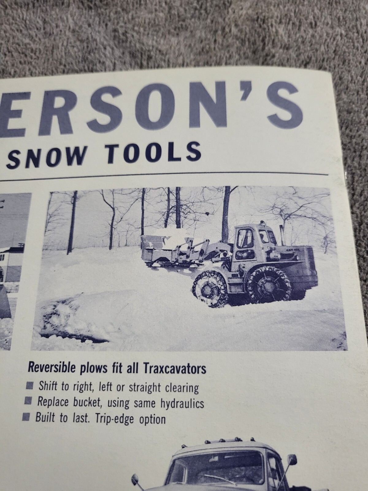 1965 Balderson V Snow Plow Blades Attachments Tractor Construction Grader Dozer