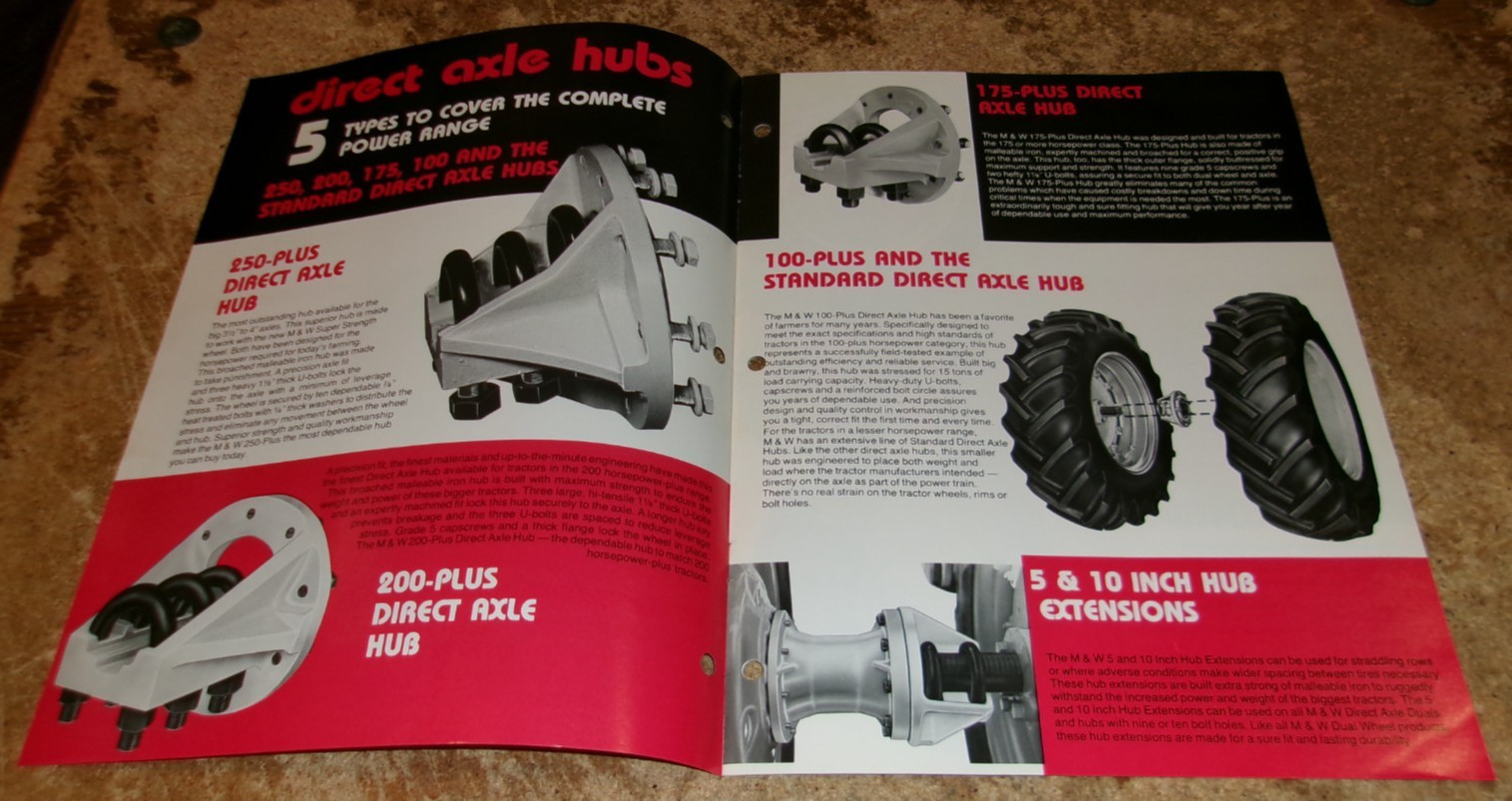 1970’s M&W dual wheels brochure in good shape used
