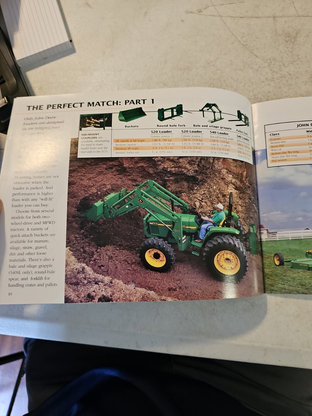 1998 John Deere 5000 Ten Series Brochure