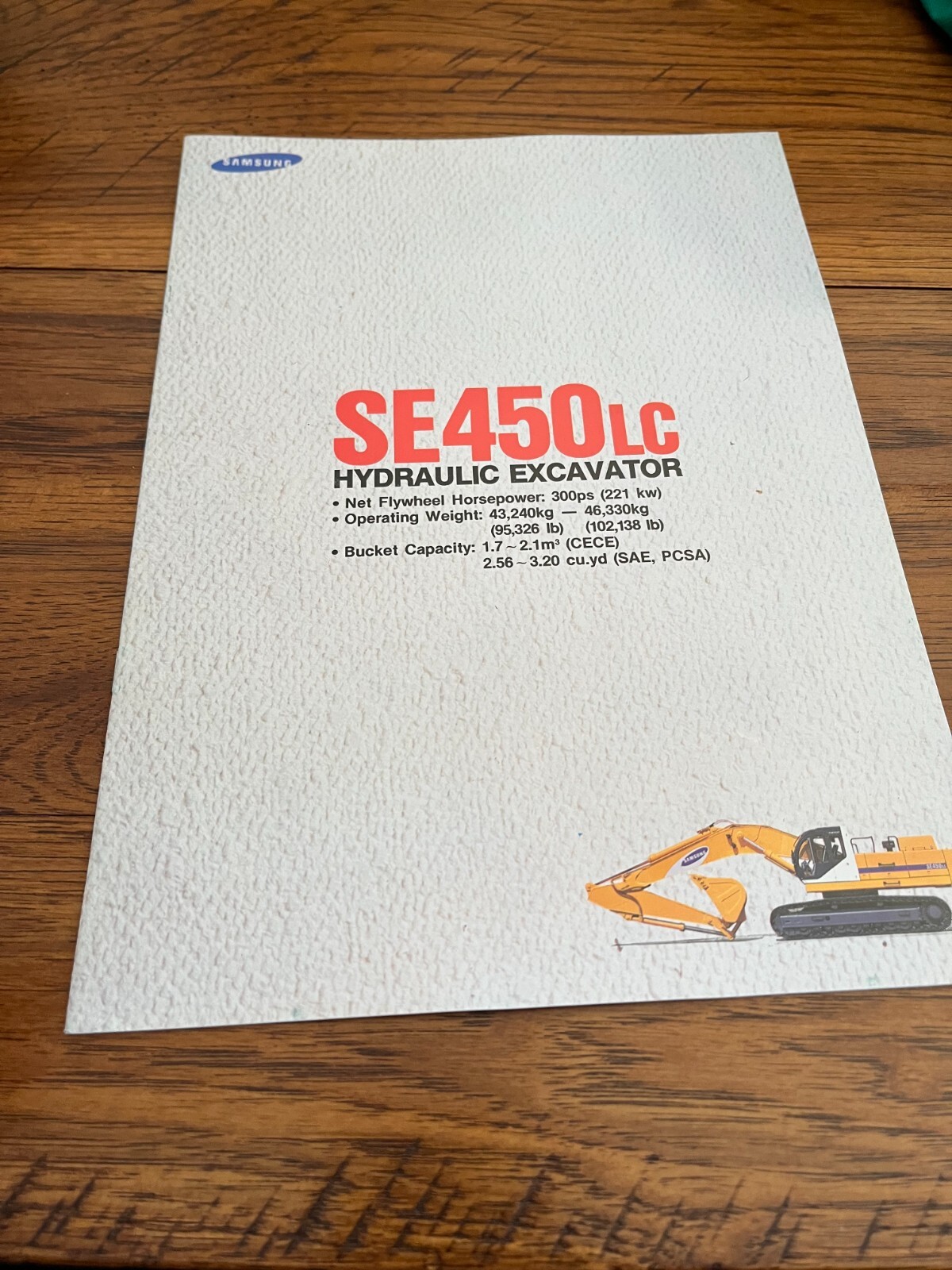 Samsung SE450LC Excavator Brochure FCCA