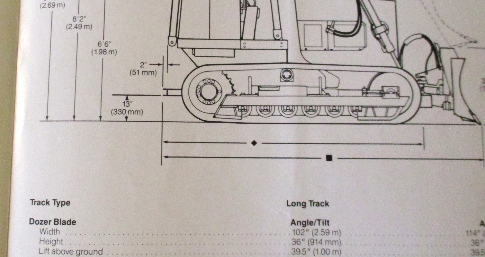 Case 850D Long Track Dozer Crawler Sales Brochure Literature Ad CE42590