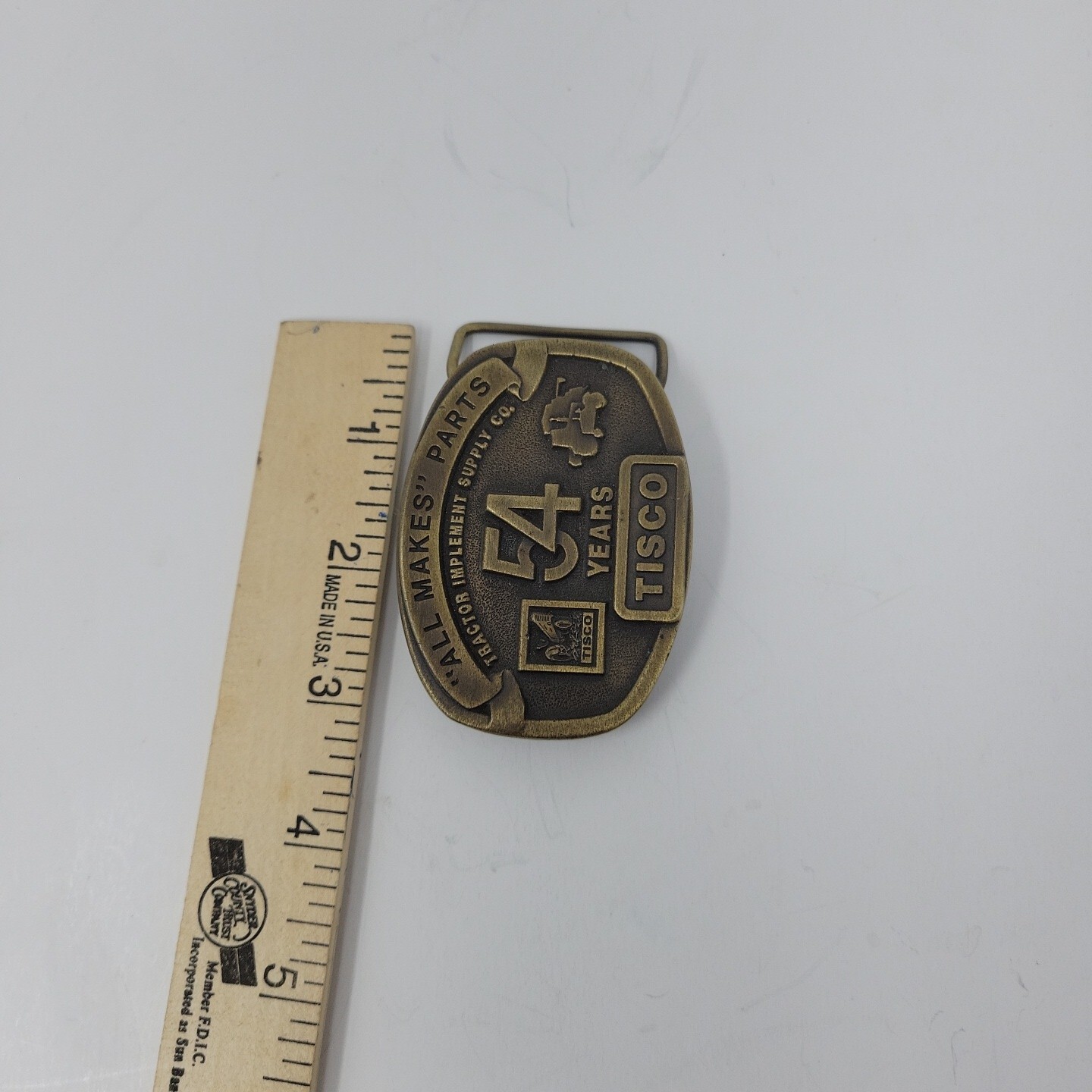 Tisco Belt Buckle Tractor Implement Supply Co. Limited Edition 1991 54yrs