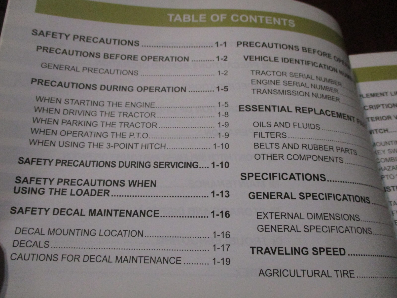 Kioti DS4110/DS4510(HS) Tractors Owner’s Manual 2011
