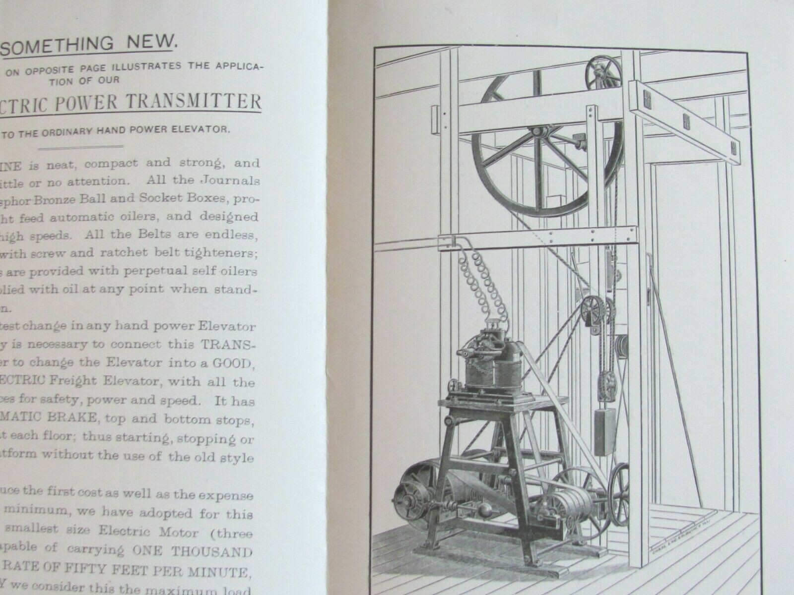1900’S SMITH HILL FOUNDRY MACHINERY CO QUINCY ELEVATOR CATALOG PAMPHLET SUPPL.