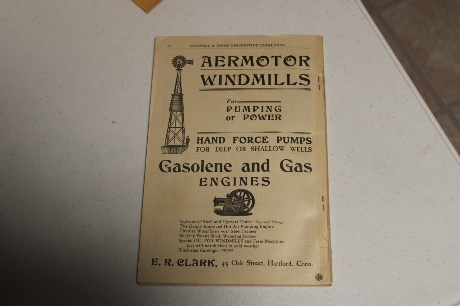 Vtg 1904 Advertising Catalog Caldwell & Jones Seeds & Agricultural Implements