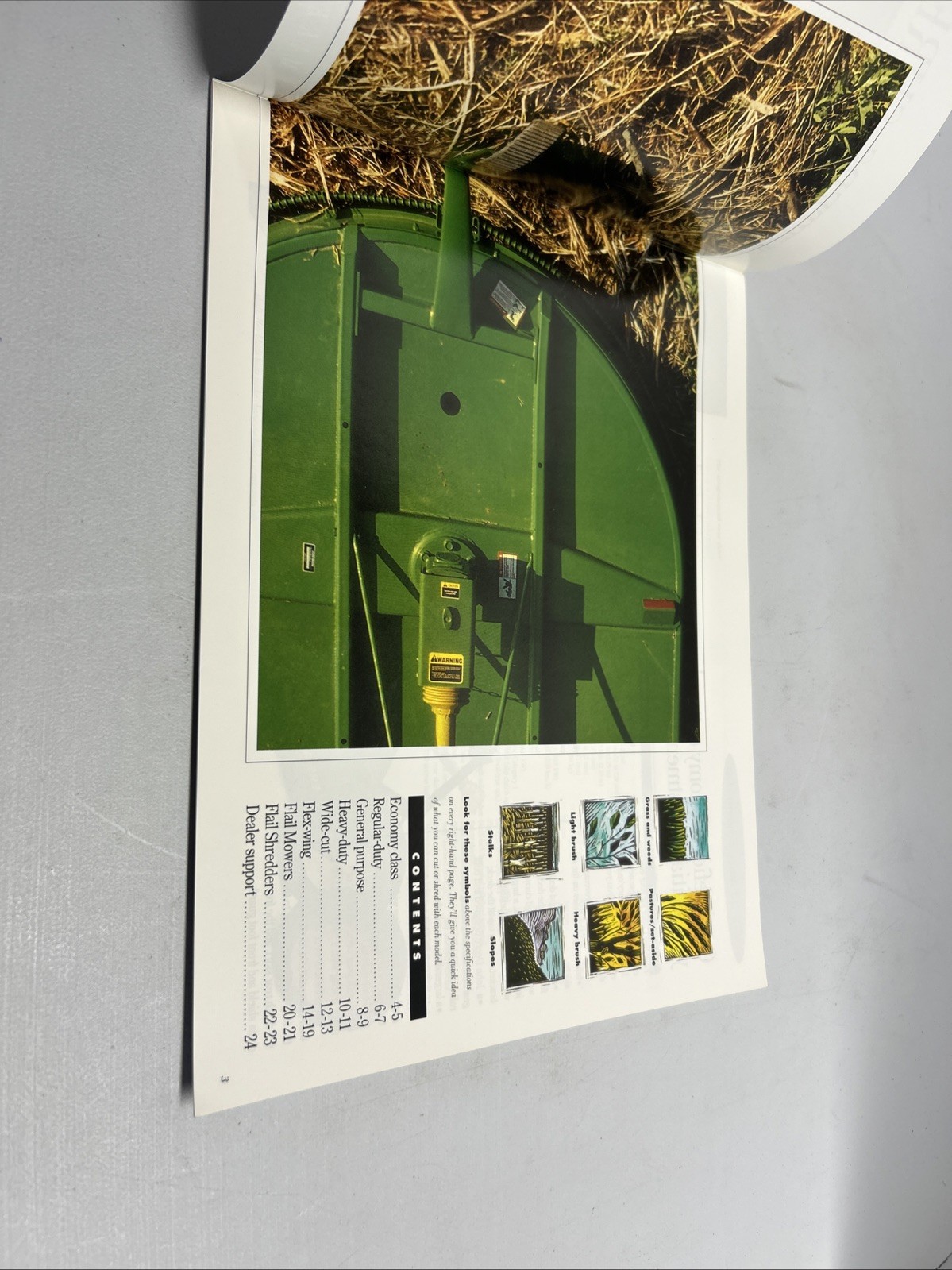 John Deere Cutter Shredders & Mowers for 1994 Brochure FCCA