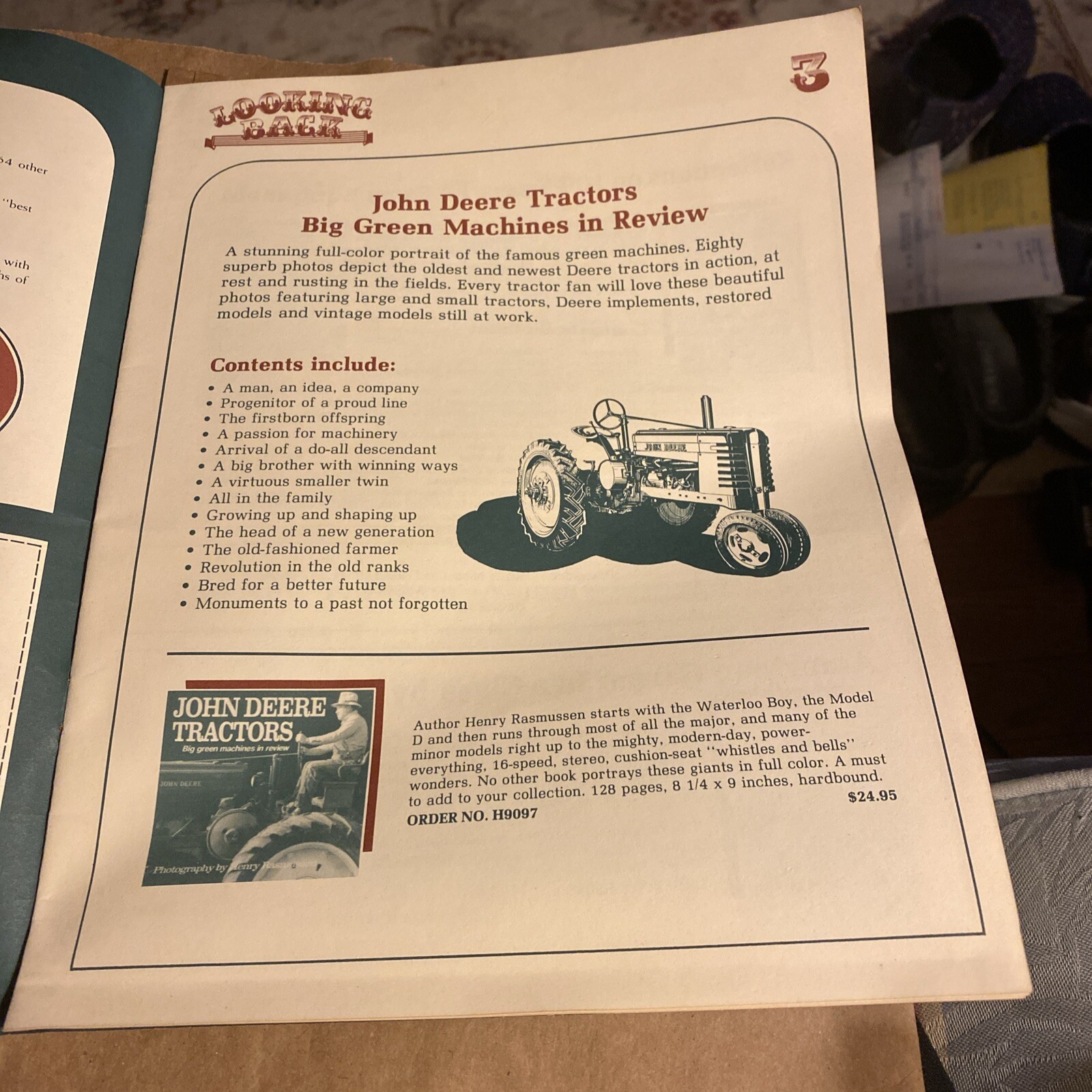 Looking back, old town Farm and catalog