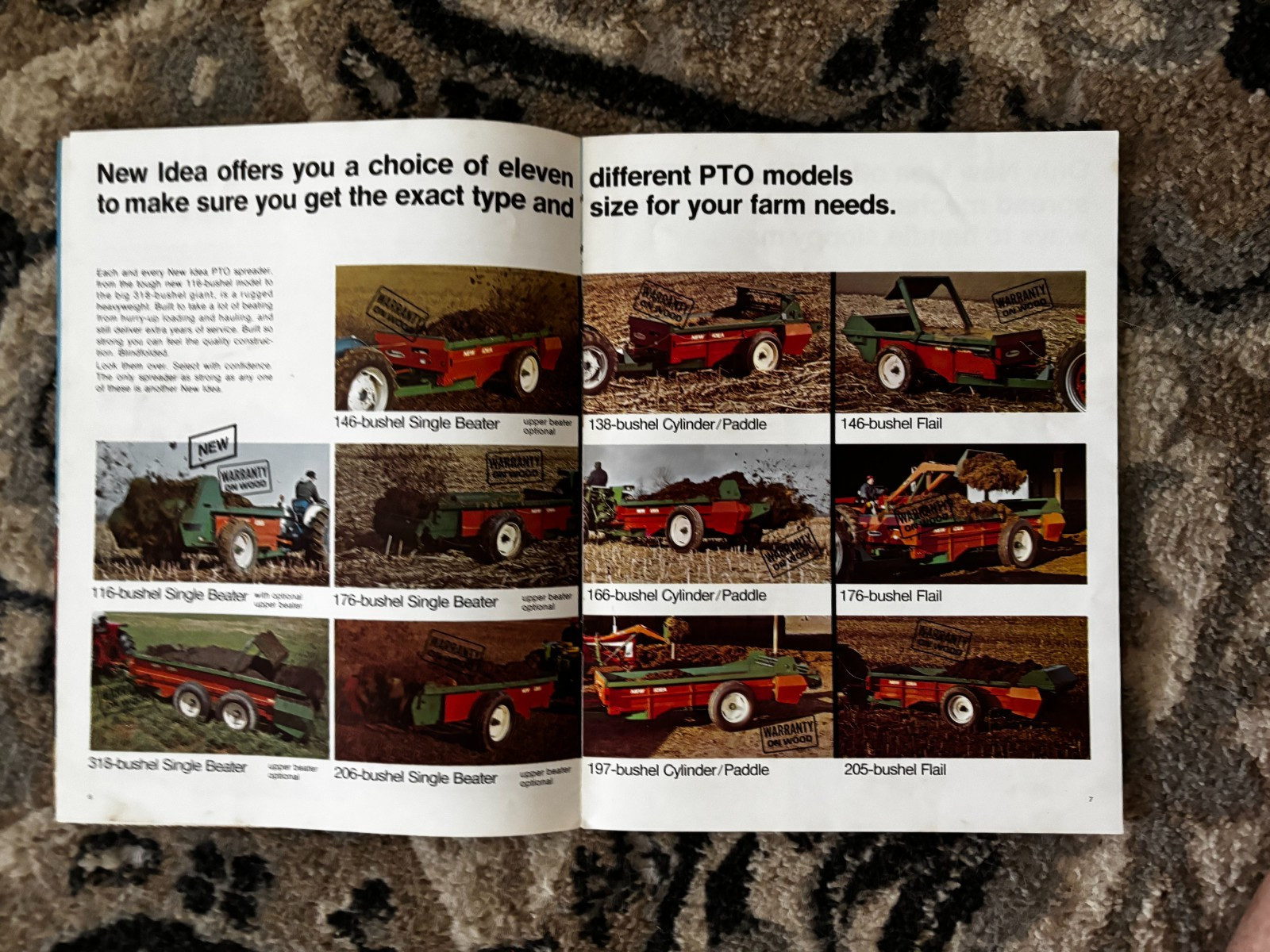 New Idea Manure Spreader For 1972 Brochure DCPA26