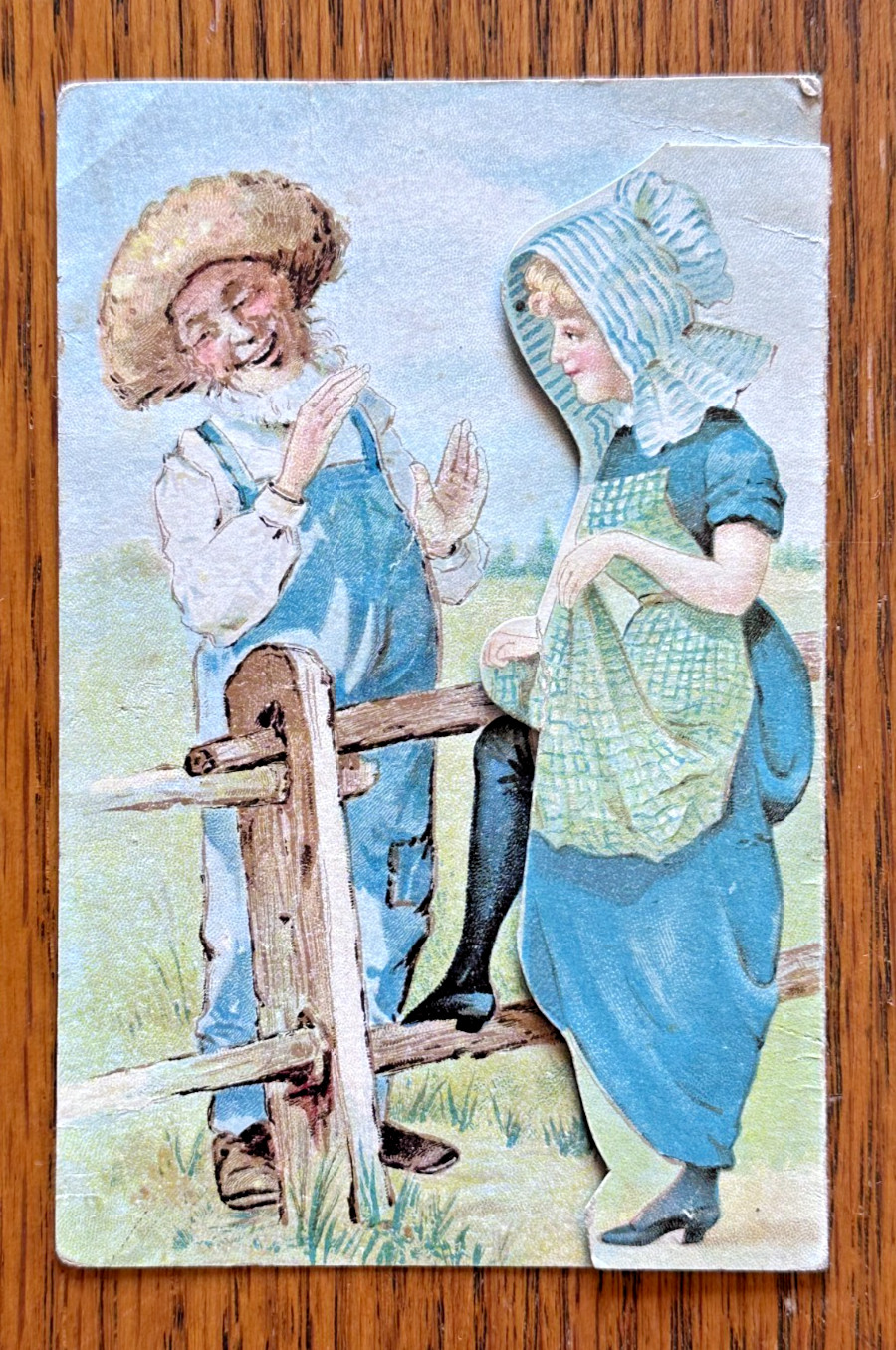 Dain Manufacturing Co. Ottumwa Iowa 1800’s Advertising Risqué Farming Trade Card