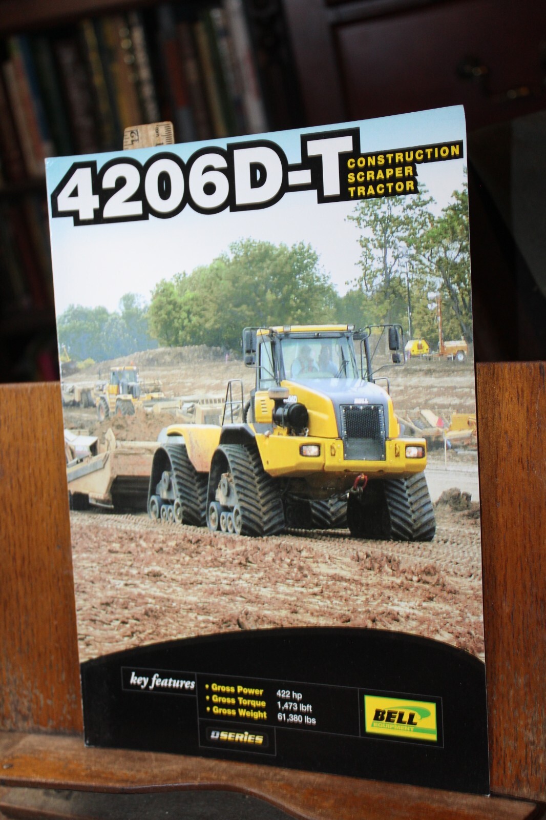 Vintage Brochure Bell 4206D-T Construction Scraper Tractor