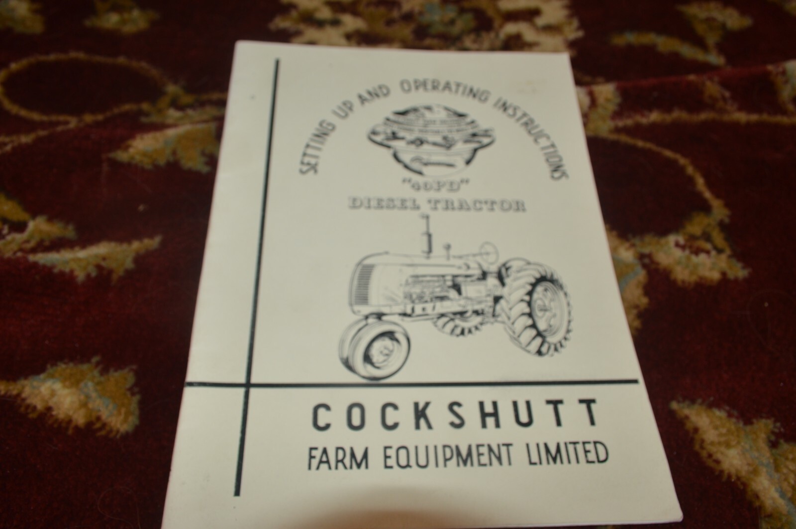 Cockshutt 40 Diesel Tractor Operator’s Manual LHPA